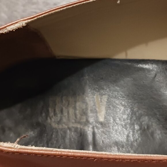 Vintage 90s Drew Shoe Women’s Arlene Tan Casual Leather Loafers 9WW - Picture 8 of 13